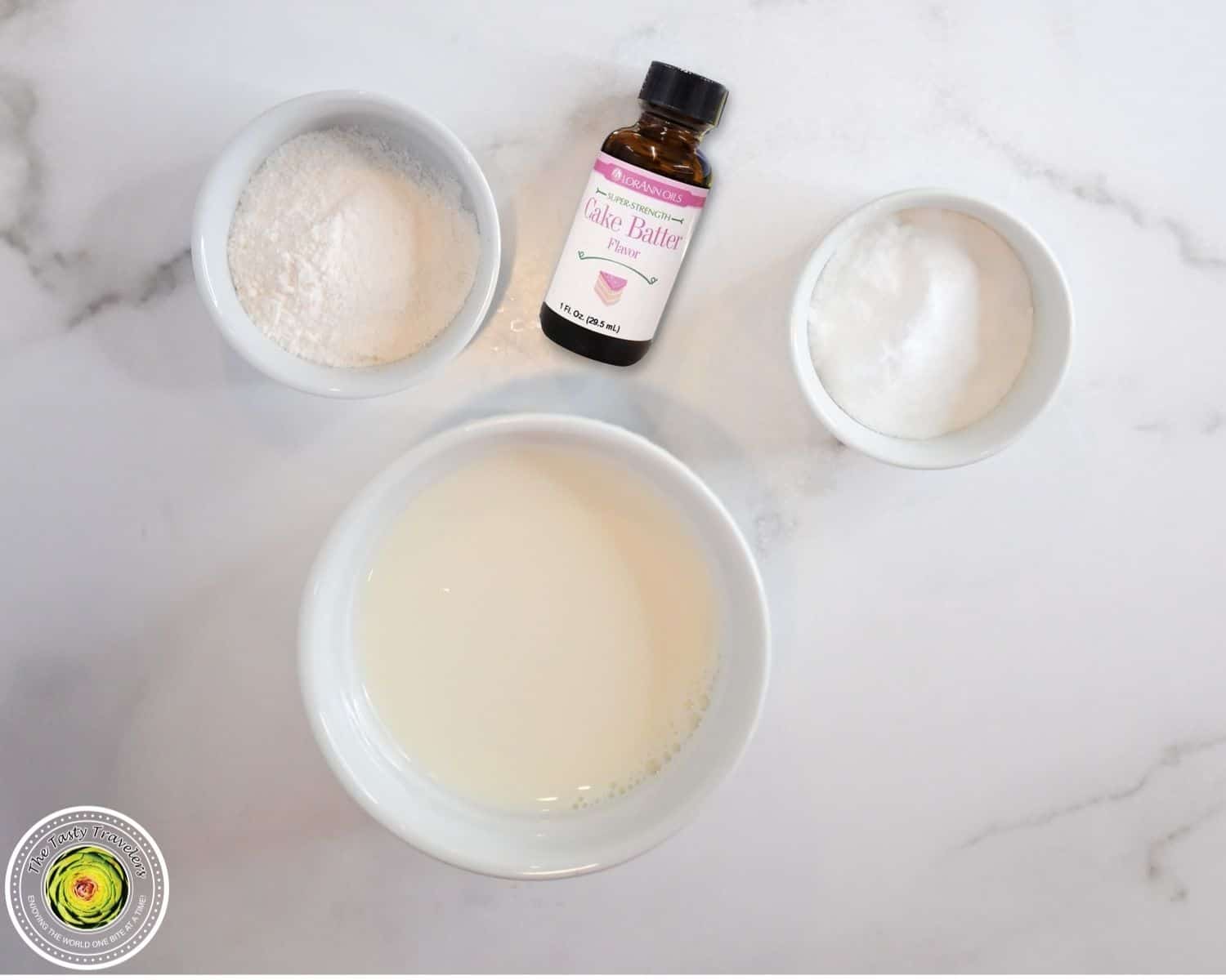 Ingredients for Ninja Creami low calorie birthday cake ice cream