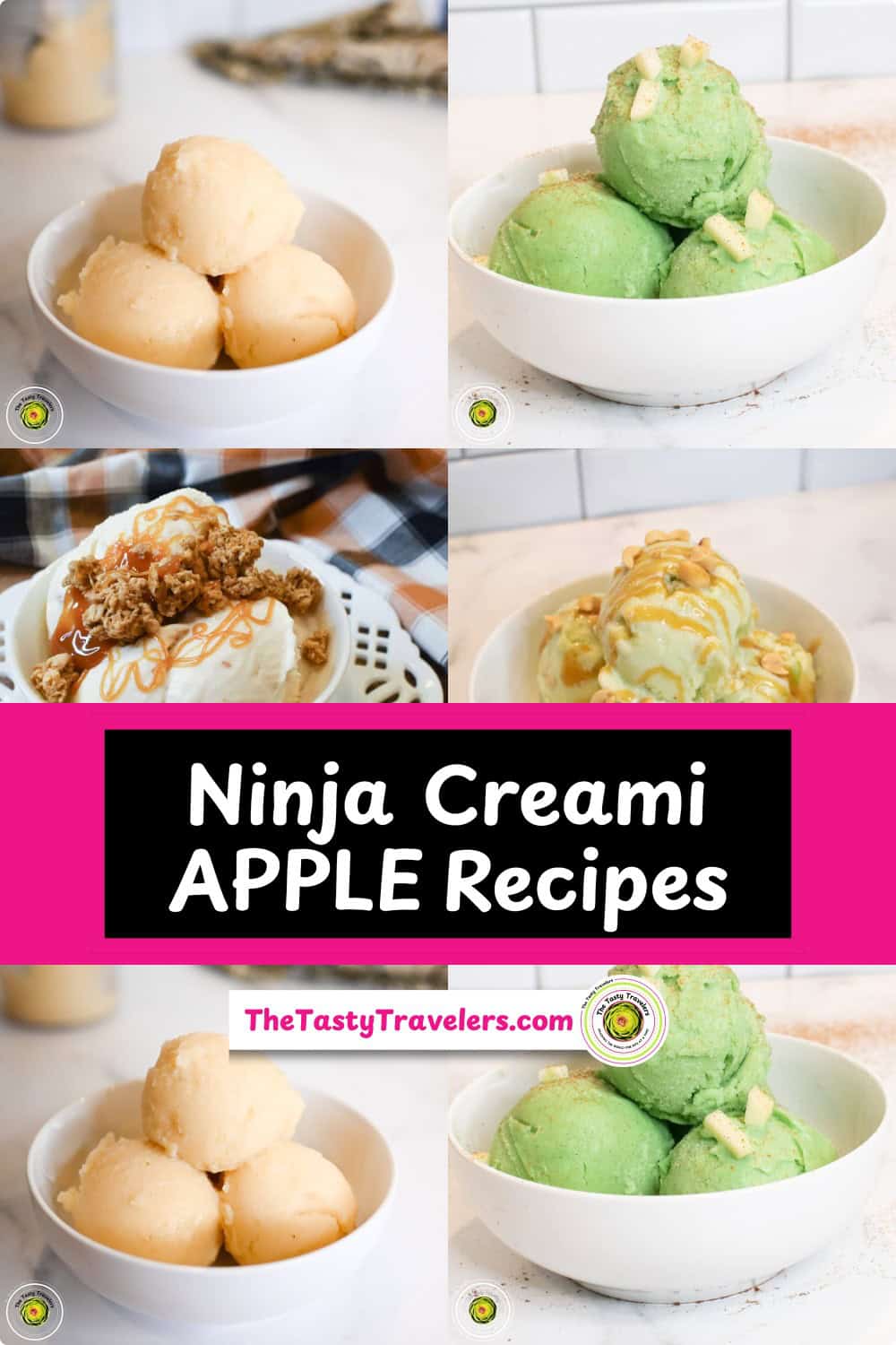 Ninja Creami apple recipes for ice cream, sorbet, and protein ice cream