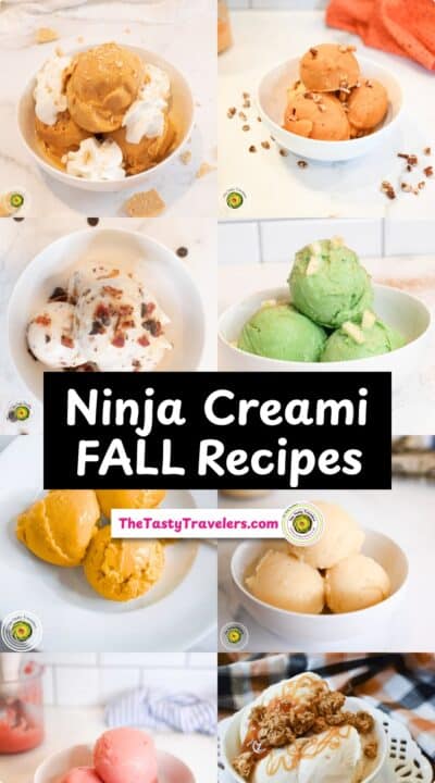 Assorted ninja-themed ice cream flavors for fall recipes at The Tasty Travelers.
