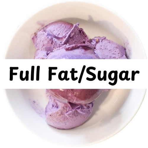 Ninja Creami Full Fat and Sugar