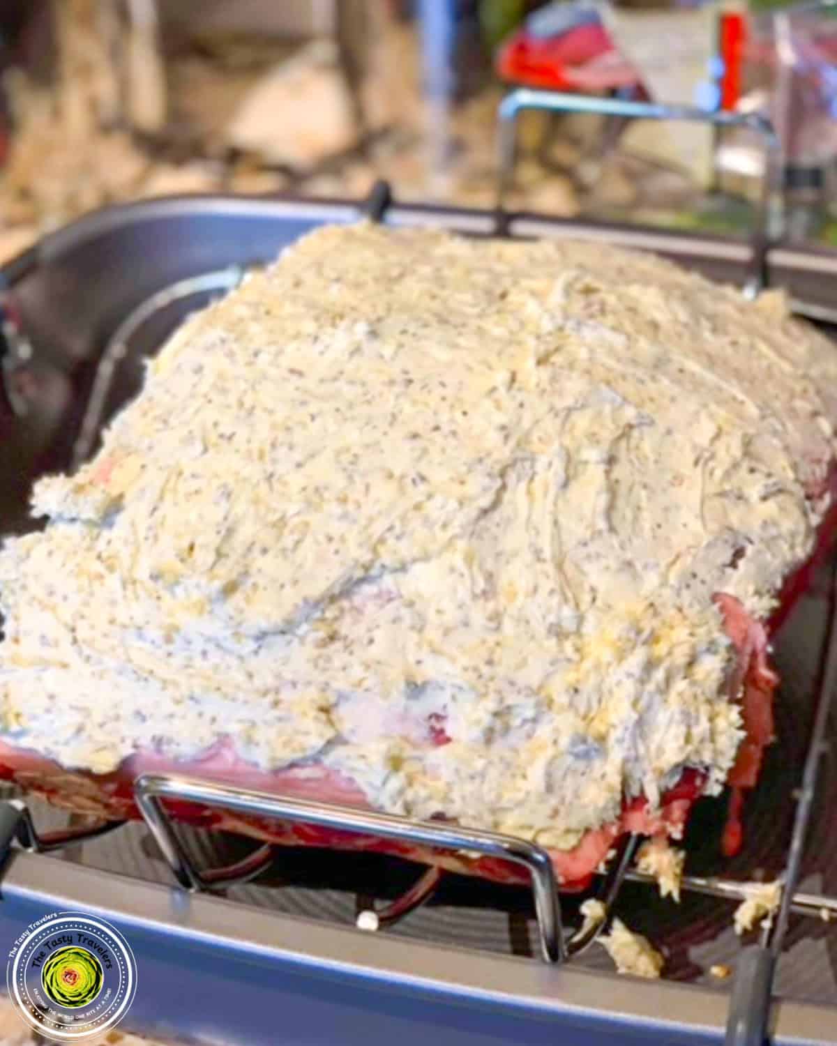 Prime Rib Compound Butter on a plate
