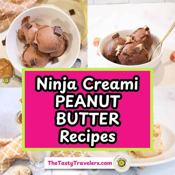 Chocolate peanut butter ice cream scoops in a white bowl with chocolate chunks.