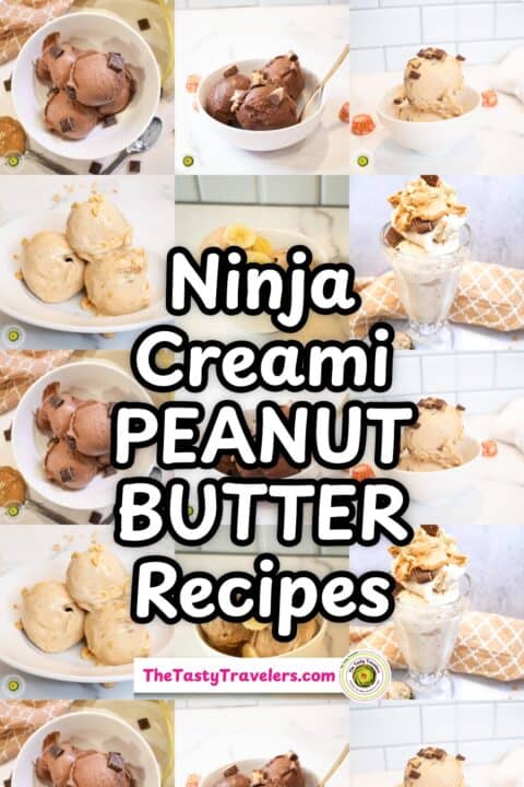 Delicious ninja creamy peanut butter recipes with ice cream and toppings.
